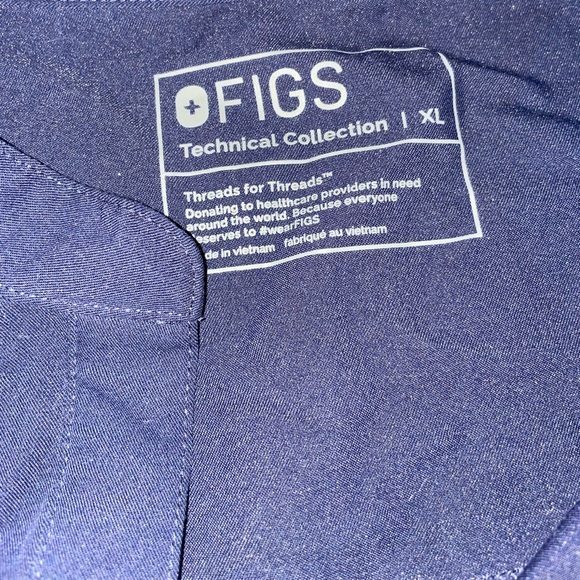 FIGS Navy Blue Scrub Set size XL - Picture 3 of 7
